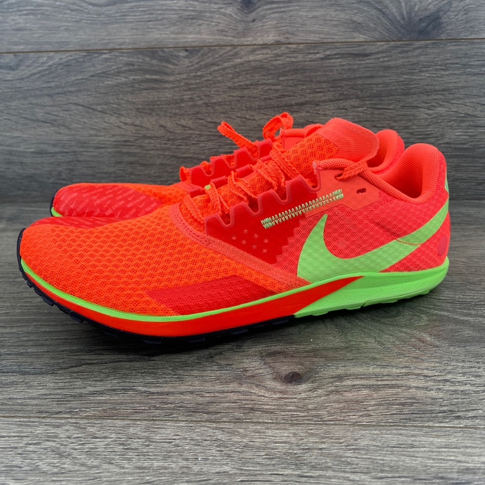 Nike Rival Waffle 6 Racing Track Shoes 7 Orange Lime Green DX7998-800